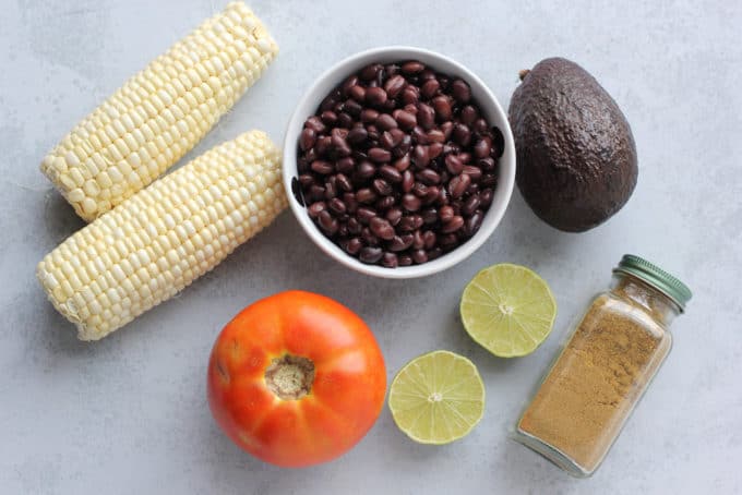 black bean and corn salad ingredients