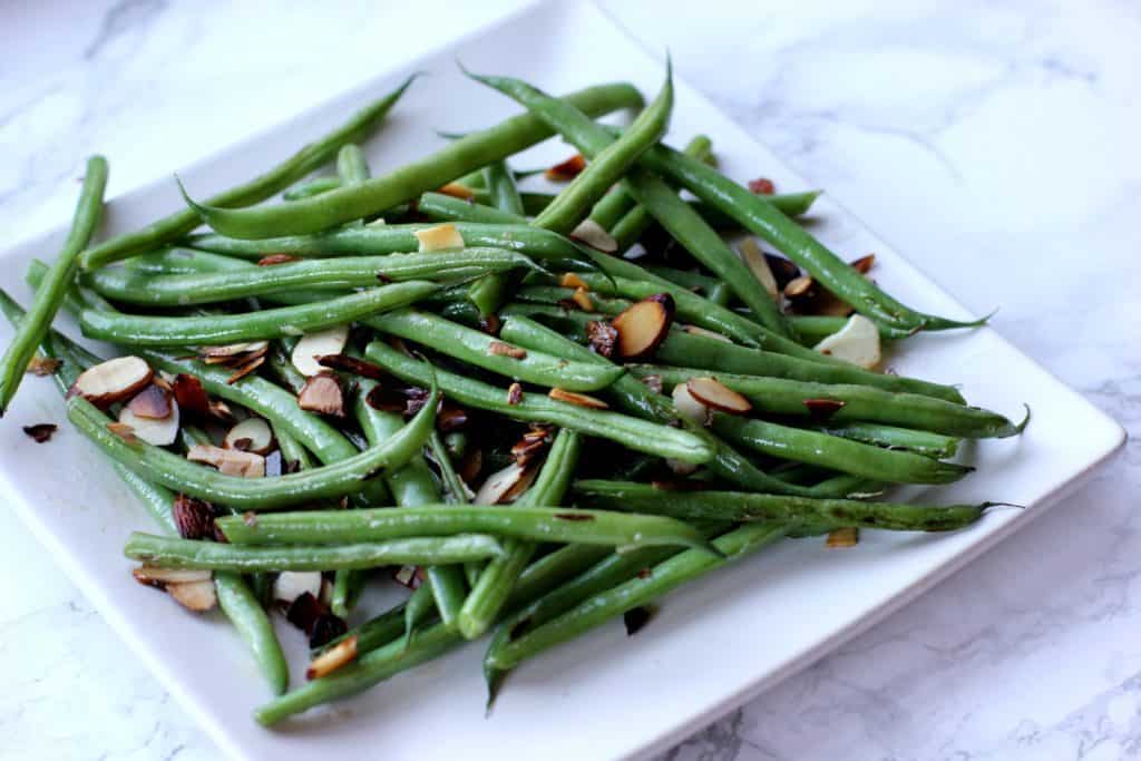 green beans on a plate