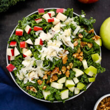Apple Walnut Kale Salad