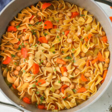 Chickpea Noodle Soup