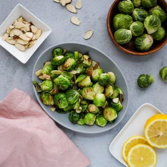 Stovetop Brussels Sprouts with Almonds