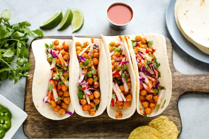 chickpea tacos