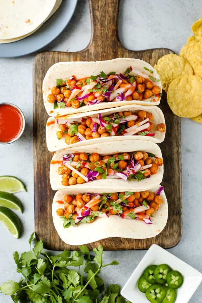 chickpea tacos