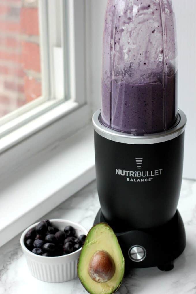 Low Sugar Avocado Blueberry Smoothie I Heart Vegetables