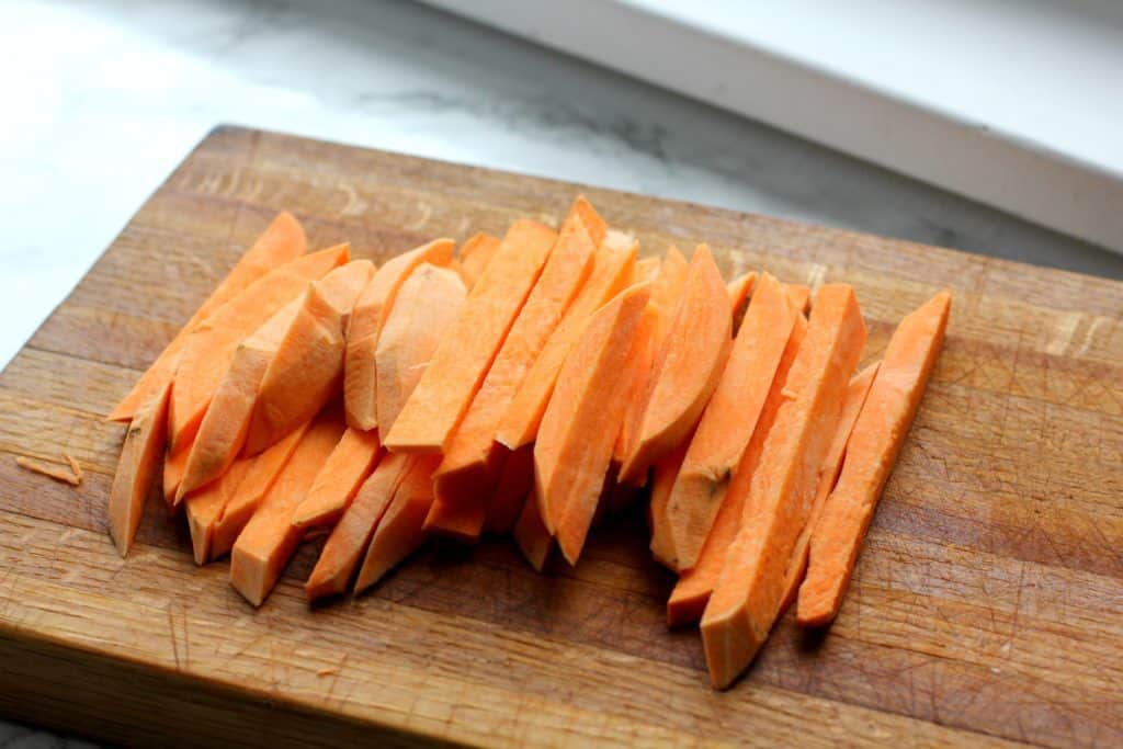 sweet potato, sliced