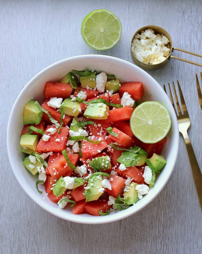 watermelon and feta salad