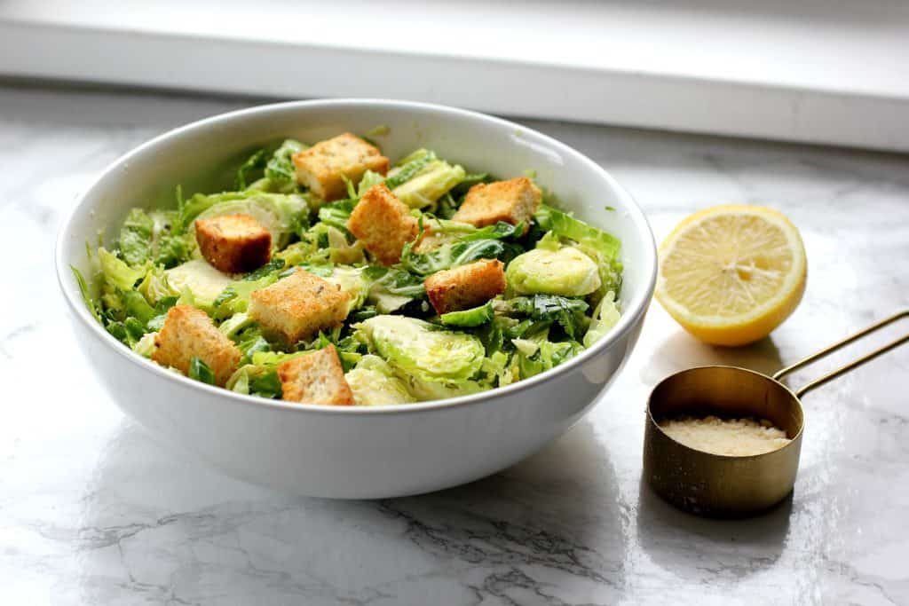 brussels sprout caesar salad