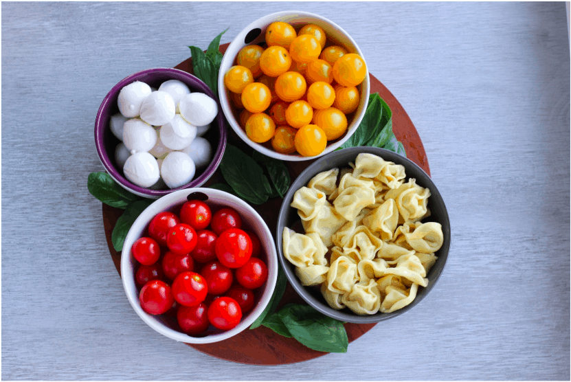 Antipasto Skewers with Tortellini - I Heart Vegetables