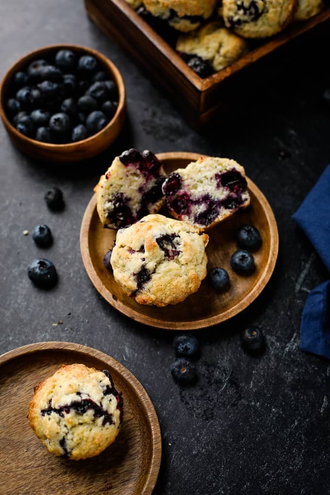 vegan blueberry muffins