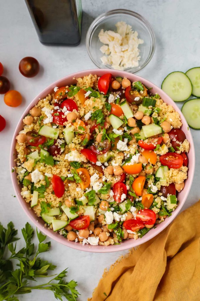 Couscous Salad with Chickpeas - I Heart Vegetables