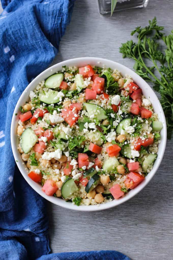 couscous and chickpea salad