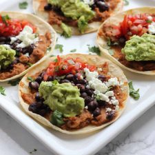 tostadas on a plate