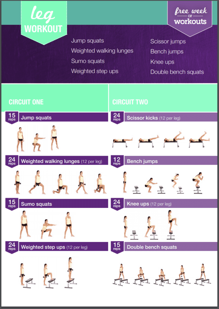 Circuit-Style HIIT Leg Workout – Kayla Itsines