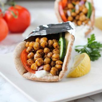 15 Minute Chickpea Gyros