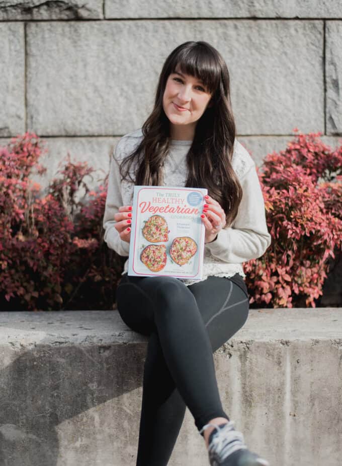 me holding my cookbook