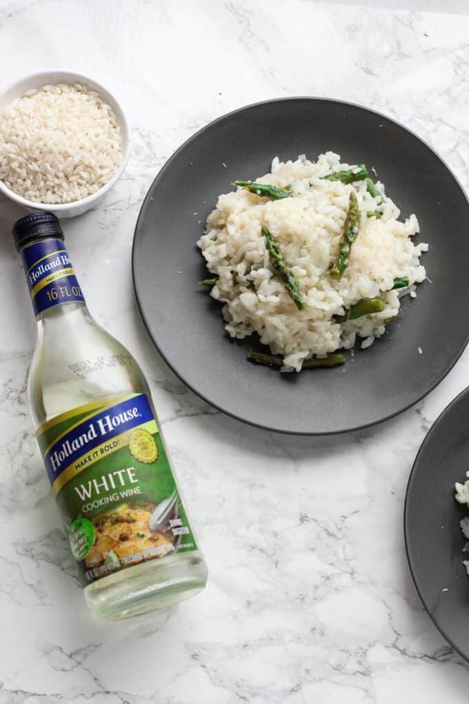 Dutch Oven Risotto with Holland House Cooking Wine I Heart Vegetables