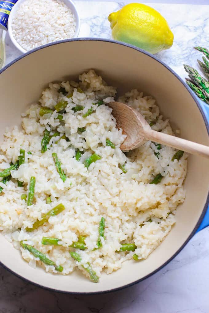 Dutch Oven Baked Risotto I Heart Vegetables
