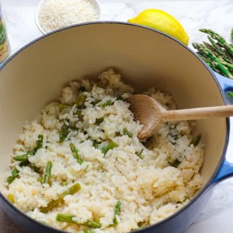 Dutch Oven Baked Risotto