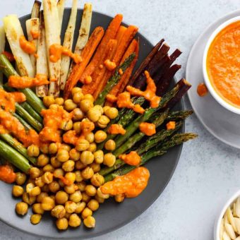 Romesco Sauce with Roasted Vegetables