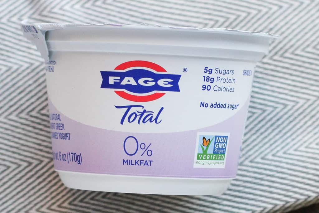 fage yogurt container