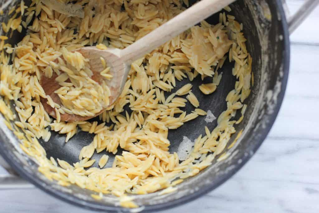 banza rice in a pot