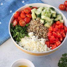quinoa salad in a bowl