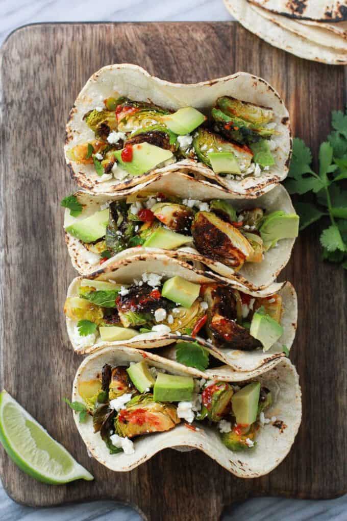 Brussels sprouts tacos