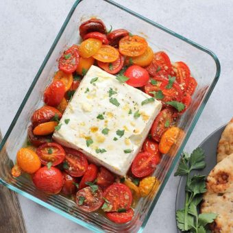 Baked Feta Cheese with Tomatoes