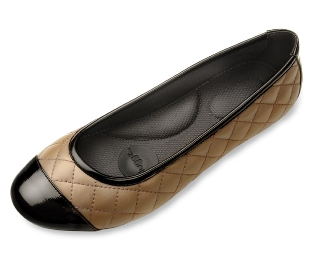 quilted ballet flats