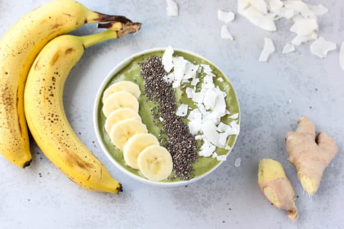 mango ginger smoothie bowl