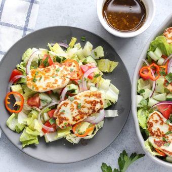 Easy Halloumi Salad