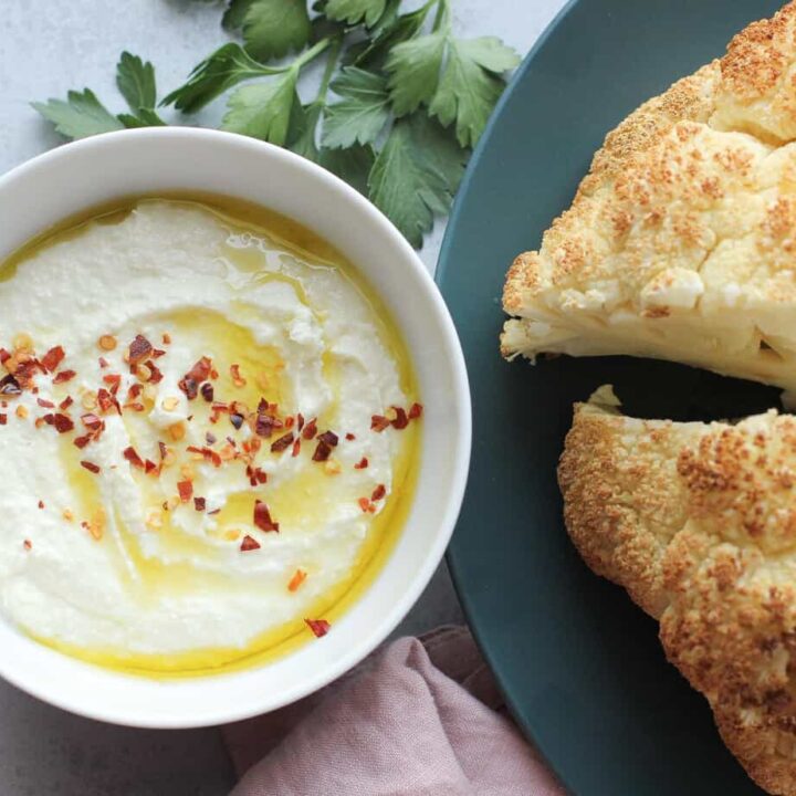 Roasted Cauliflower with Whipped Feta I Heart Vegetables