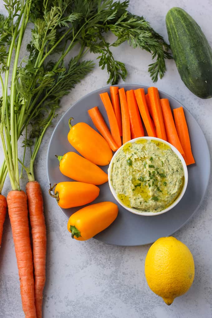 Carrot Top Hummus Recipe I Heart Vegetables
