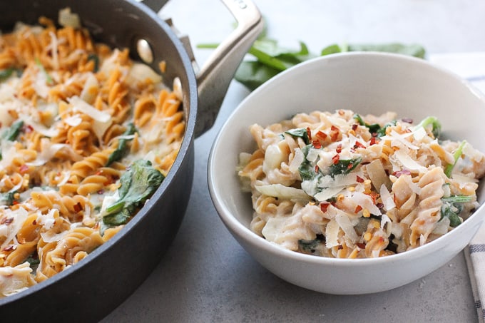 One Pot Pasta with Ricotta - I Heart Vegetables