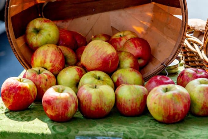 A bowl of apples