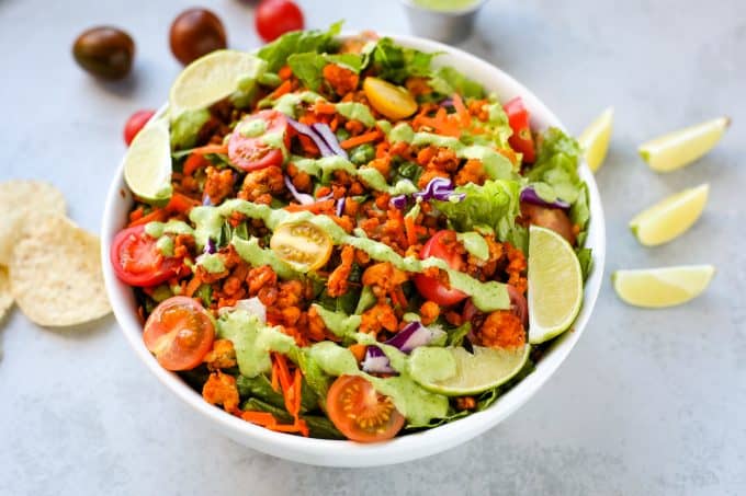 tempeh taco salad