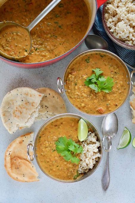 a bowl of soup  on a table