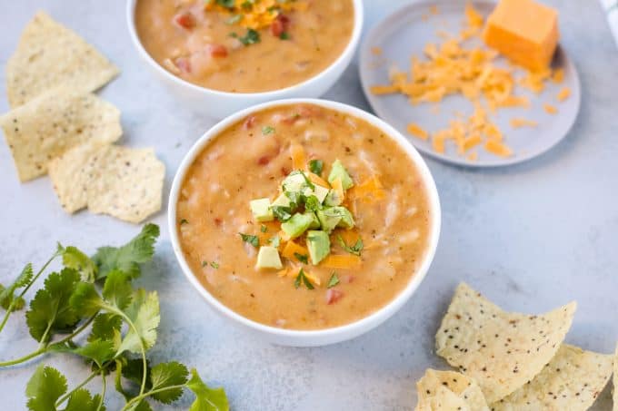 cheesy tortilla soup