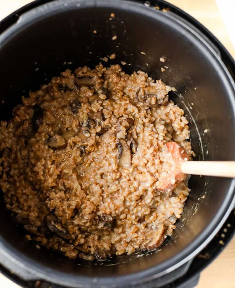 Instant Pot Farro Risotto with Mushrooms I Heart Vegetables