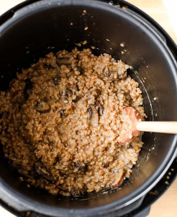Instant Pot Farro Risotto with Mushrooms I Heart Vegetables