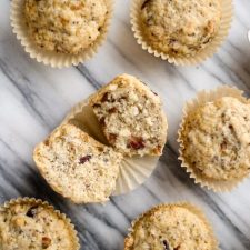 vegan cranberry muffin