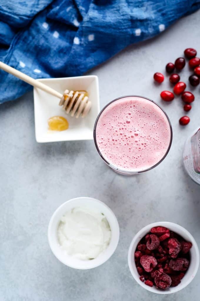 cranberry juice smoothie