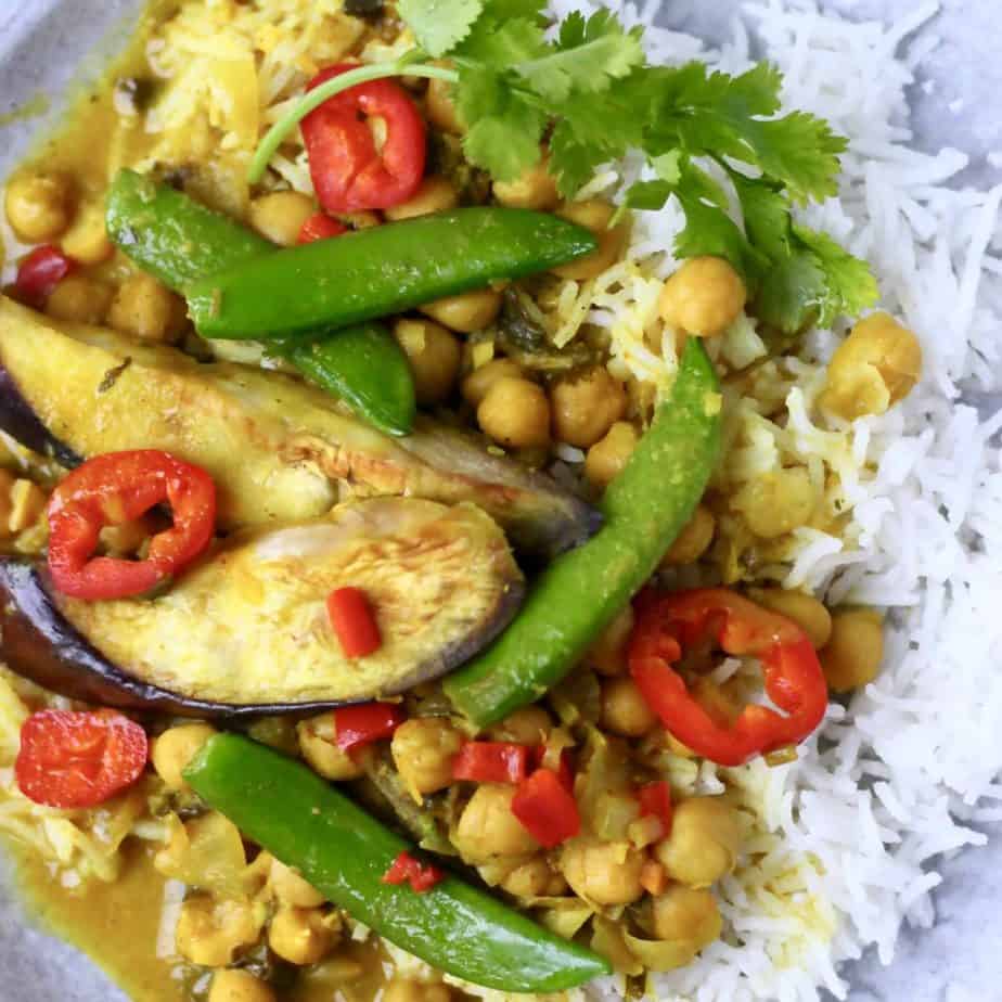 Chickpea and vegetable tagine
