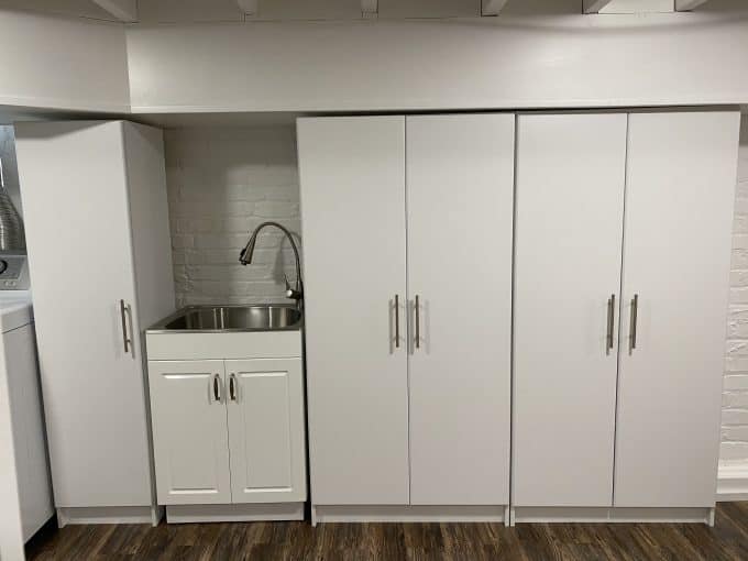 Basement cabinets