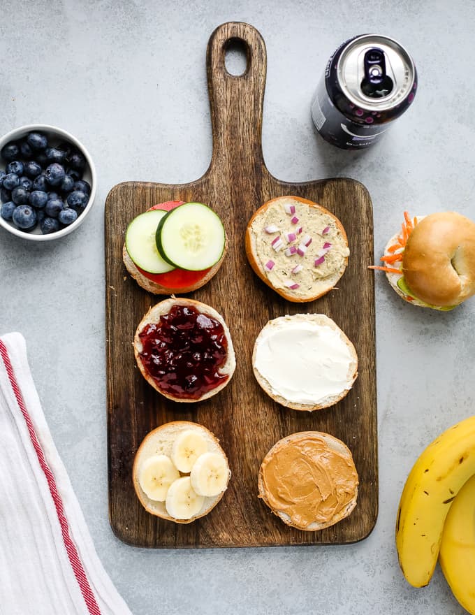 lunchbox bagel sandwiches