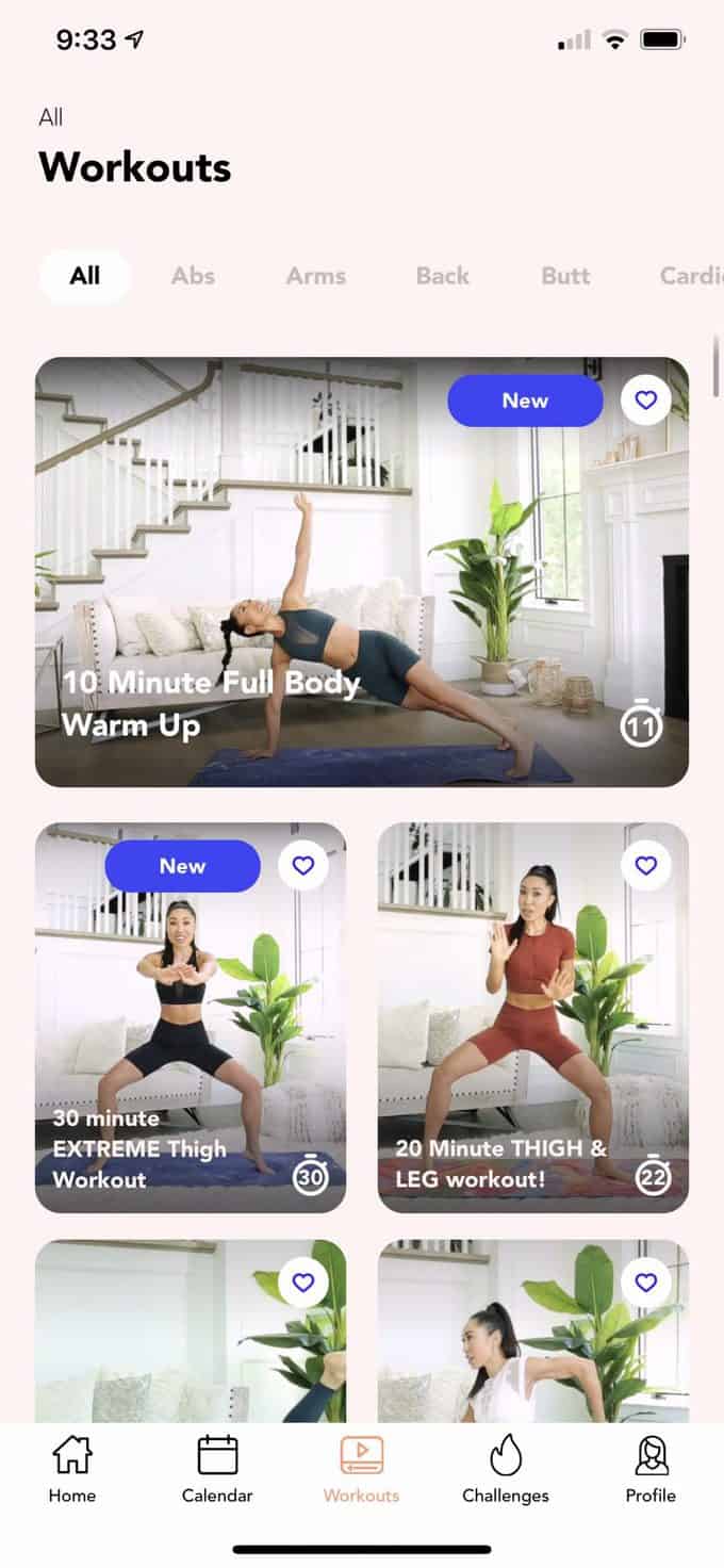 blogilates app screenshot