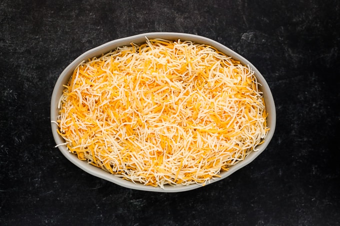 cheese in a pan