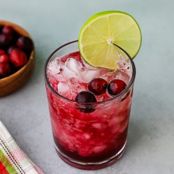 Cranberry Lime Mocktails