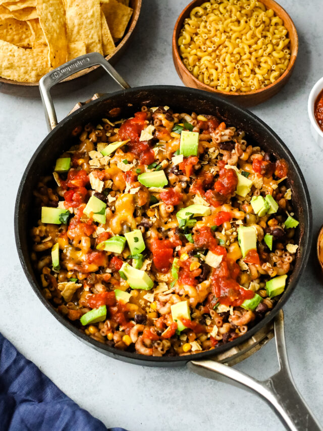 Vegetarian Taco Pasta Recipe I Heart Vegetables