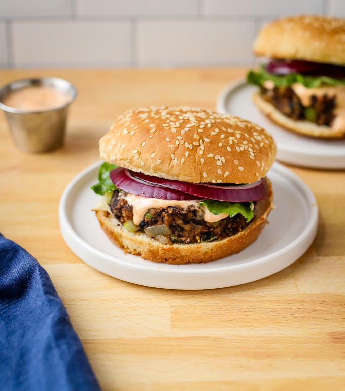 black bean burger